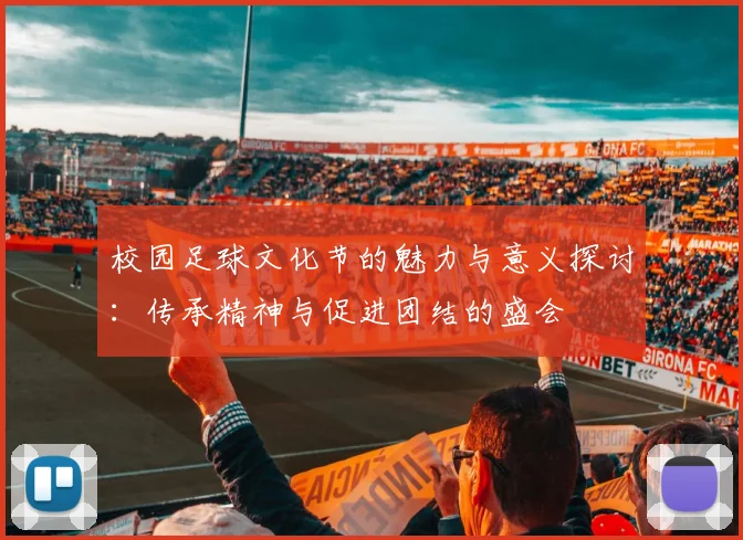 校园足球文化节的魅力与意义探讨：传承精神与促进团结的盛会